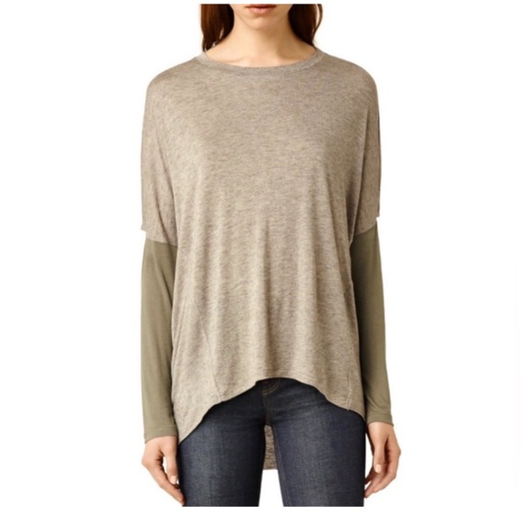 ALLSAINTS WAVE VI Top Tee Long Open Sleeve - Picture 11 of 11